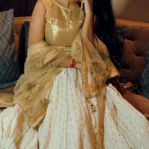 Golden Colour Lehenga Choli