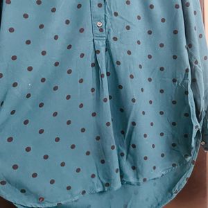 Old Navy Polka Dot Shirt Full Sleeves