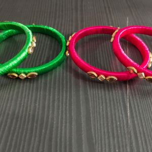 Hand Made Silk Thread Bangles