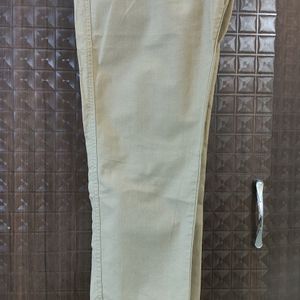 Beige Cotton Trousers / Size 38 / Hardly Used