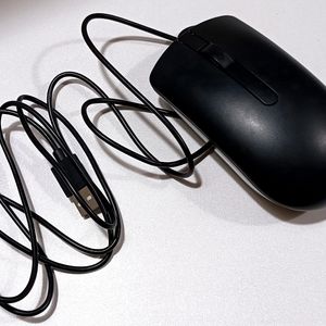 Dell Wired Optical Black Mouse