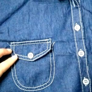 Denim Long Shirt