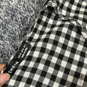 Cute Cotton top - Black And White Checked