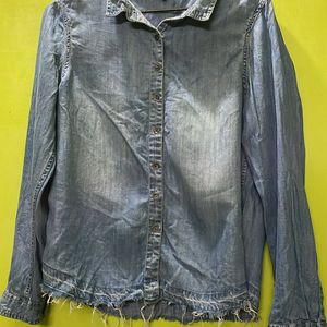 Roadster Denim Shirt For Ladies