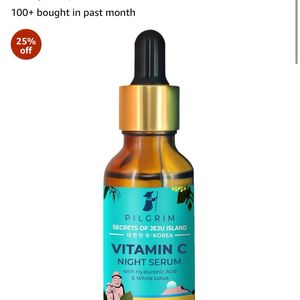 pilgrim vitamin c night serum left only 20 ml