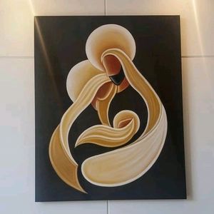 Beautiful Isa Masih Birth Artwork On Canvas