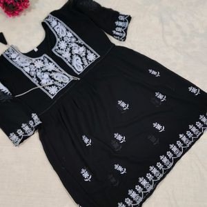 Beautiful Embroidered Georgette Dress For Women