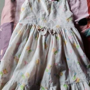 This Beautiful Frock For 2-4 Yrs Girl