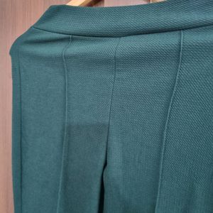 Set Of 2 Trouser Black And Bottle Green