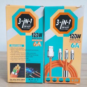 DATA CABLE FAST CHARGER 120W 6A