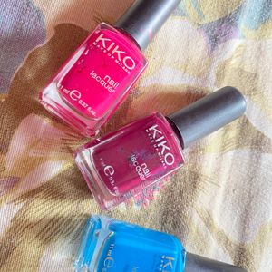 Kiko nail lacquer Set Of 3