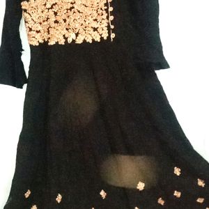 Black Embroidery Frock