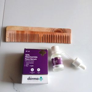 10% Niacinamide Serum With Wooden Comb