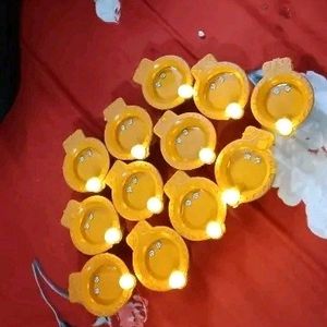 Pack of 12 Pcs Water LED Sensor Diya for Diwali