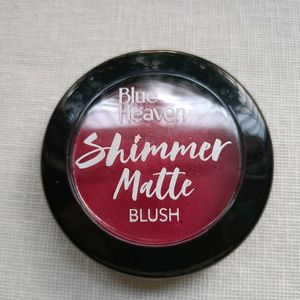 Blue heaven shimmer matte Blush