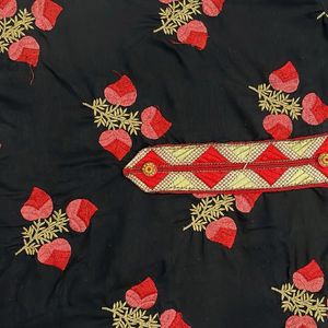 New Black Embroidery Kurta