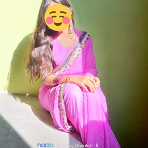 Beautiful Magenta Saree