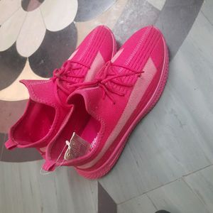 Brand New Hot Pink Casual Shoes