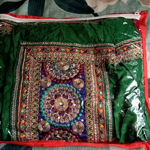 Green Saree With Blouse