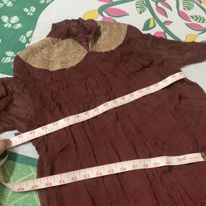 Brown Colour Kurti Frock