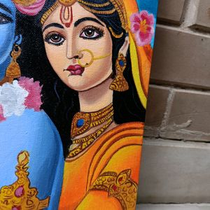 Radha Krishna Canvas Painting/ Artwork