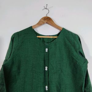 Bottle Green Kurta (Women's)