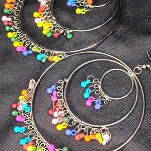 Multicolor Chandbali Earrings