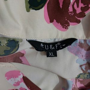 Off White Floral Dress