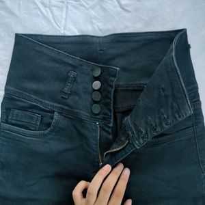 Black High Waisted Skinny Fit Jeans