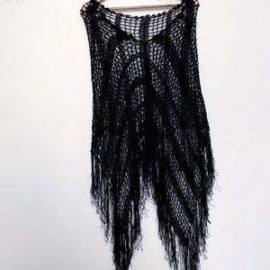 Pinterest Black Up & Down Shrug