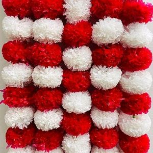 5 Artificial Marigold Genda Phool Garland Torans