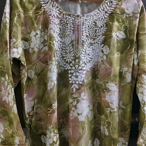 New Unused Combo Chikankari Embroidery Suit