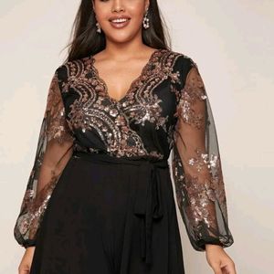 Shein Heavy Sequin Romper