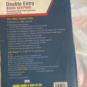 TS Grewal Class 12 Account Book