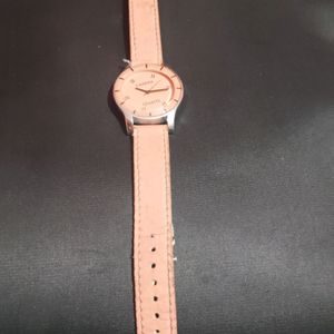 Beautiful Pink Colour Analogue Watch For Women