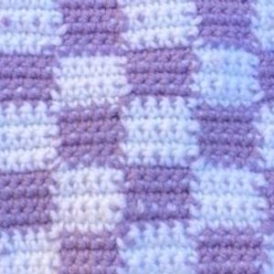 Handmade Checked Crochet Baguette