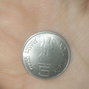 5rs Rare Coin75 Year Of Gandi March