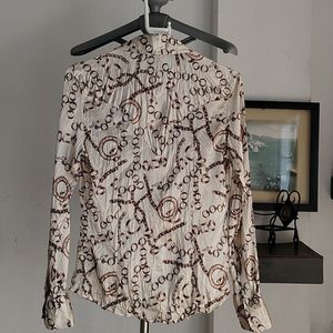 Chain Print Button Up Shirt