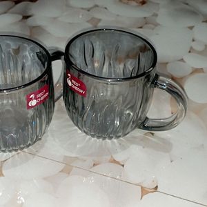 Set Of Two Transparent Mug