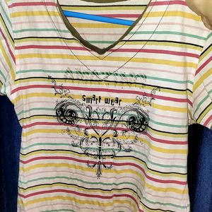 Women's Multi Colour T-shirt