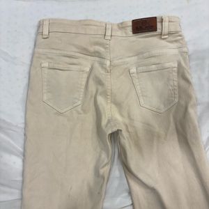 Beige Jeans