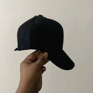 Plain Black Cap