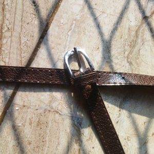 Brown Colour Korea aesthetic Beautiful Belt