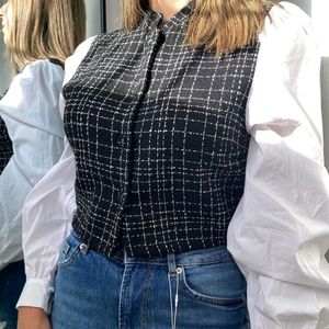 Zara Tweed Top