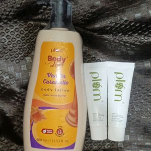 Vanilla Caramello Body Lotion And Face Wash