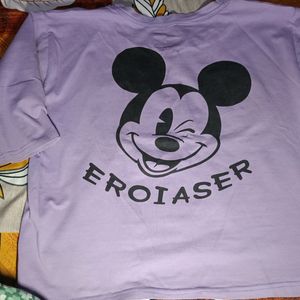 Levender Mickey Mouse Tshirt🩵💙💜