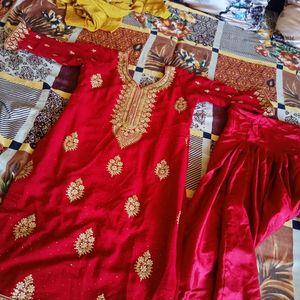 Karva Chauth Special Maroon Heavy Suit