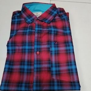 Red Blue Checked Shirt...