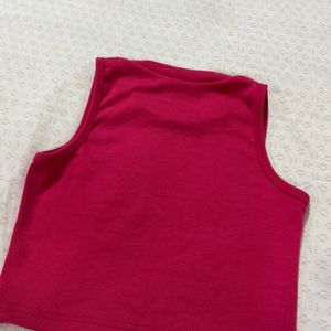 HOT PINK crop Top Women