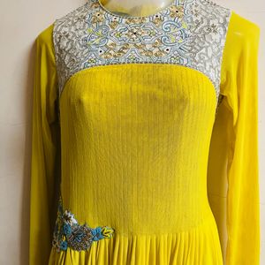 Vintage Long Designer Yellow Gown💛